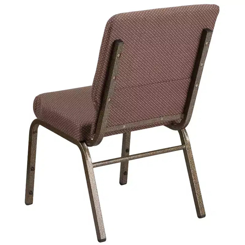Lot de 4 chaises d'église empilables Emma et Oliver de 47 cm de large