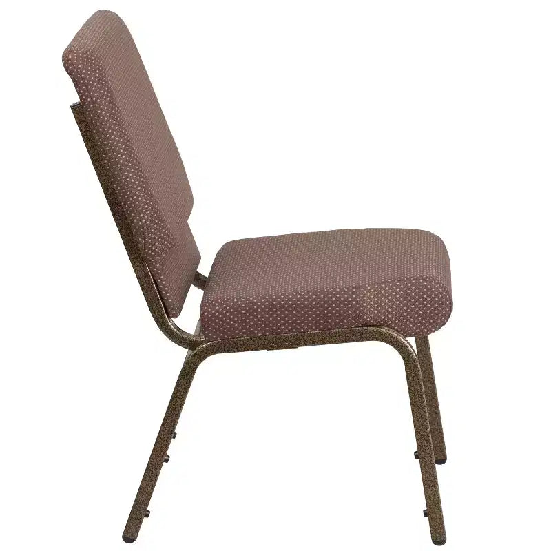Lot de 4 chaises d'église empilables Emma et Oliver de 47 cm de large