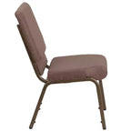 Lot de 4 chaises d'église empilables Emma et Oliver de 47 cm de large