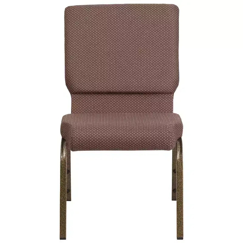 Lot de 4 chaises d'église empilables Emma et Oliver de 47 cm de large