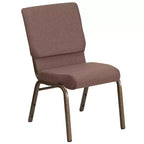 Lot de 4 chaises d'église empilables Emma et Oliver de 47 cm de large