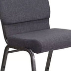 Lot de 4 chaises d'église empilables Emma et Oliver de 47 cm de large