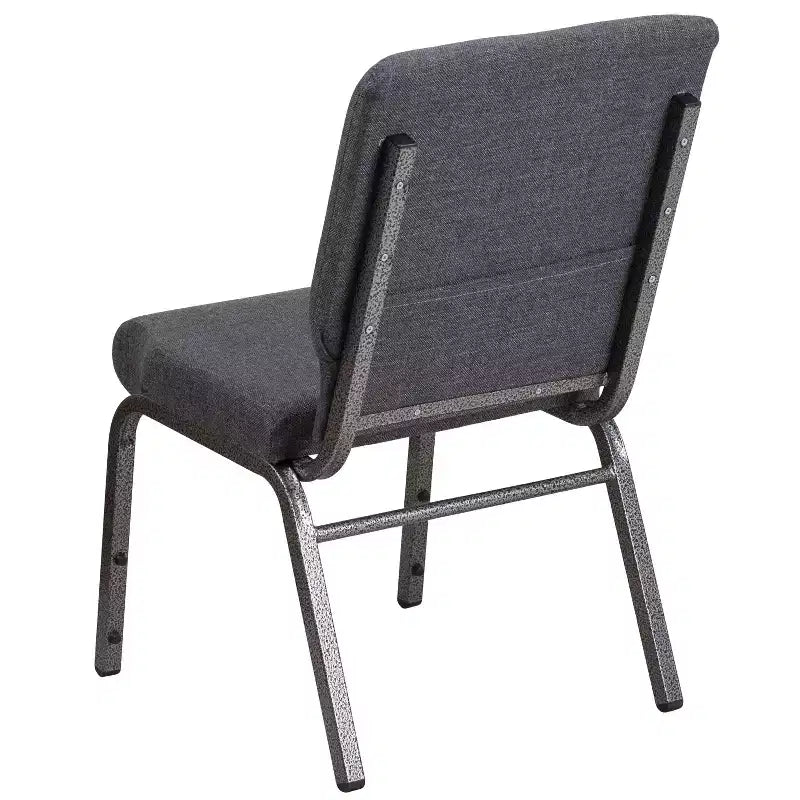 Lot de 4 chaises d'église empilables Emma et Oliver de 47 cm de large