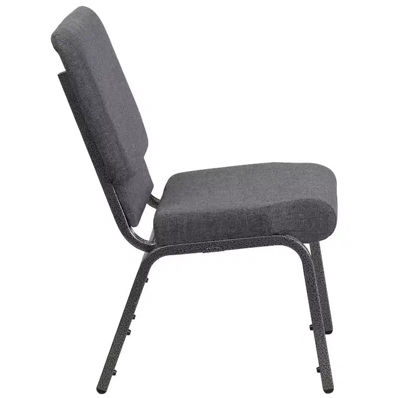 Lot de 4 chaises d'église empilables Emma et Oliver de 47 cm de large