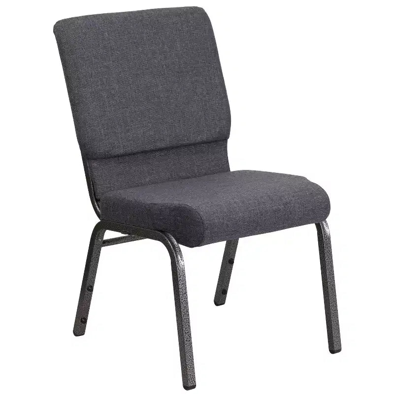 Lot de 4 chaises d'église empilables Emma et Oliver de 47 cm de large
