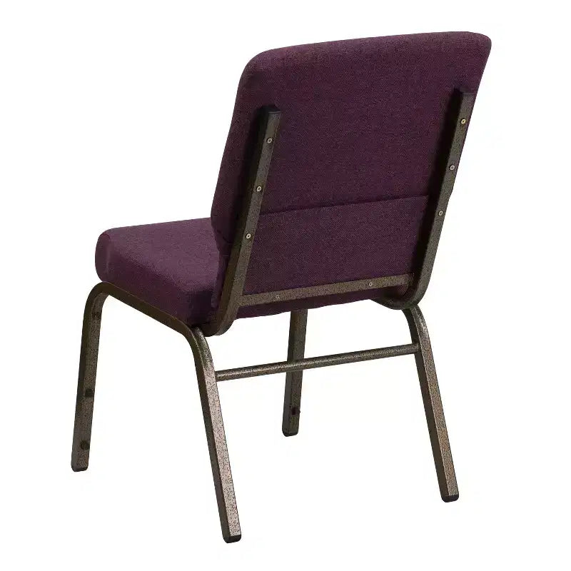 Lot de 4 chaises d'église empilables Emma et Oliver de 47 cm de large
