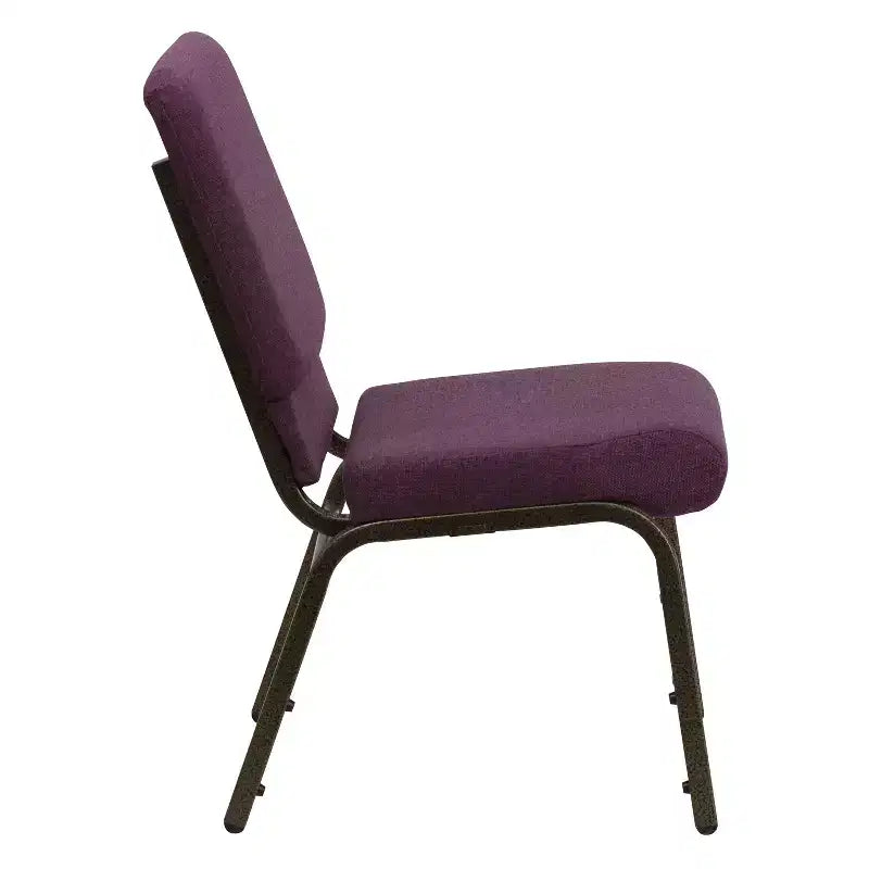 Lot de 4 chaises d'église empilables Emma et Oliver de 47 cm de large