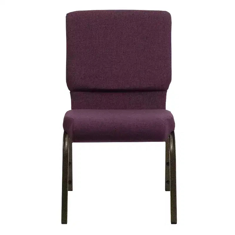 Lot de 4 chaises d'église empilables Emma et Oliver de 47 cm de large