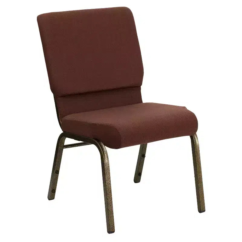 Lot de 4 chaises d'église empilables Emma et Oliver de 47 cm de large