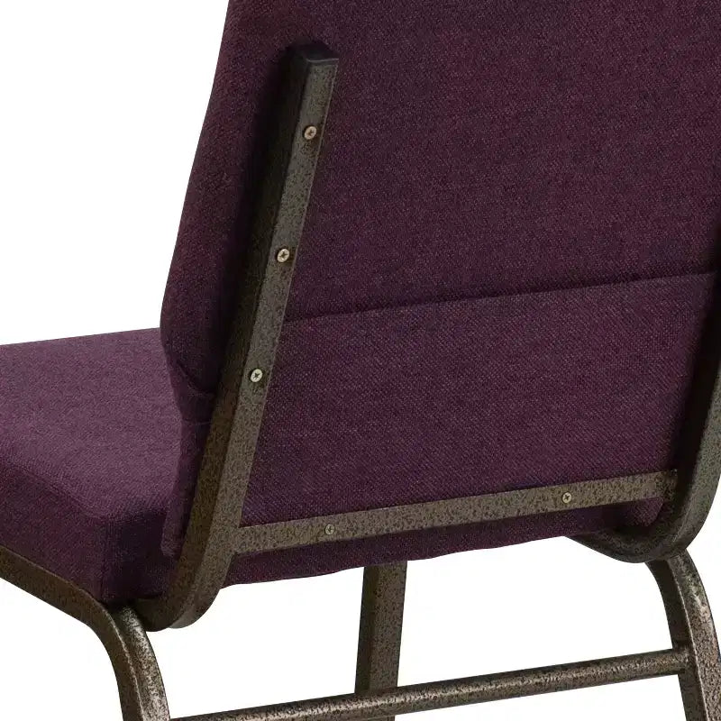 Lot de 4 chaises d'église empilables Emma et Oliver de 47 cm de large