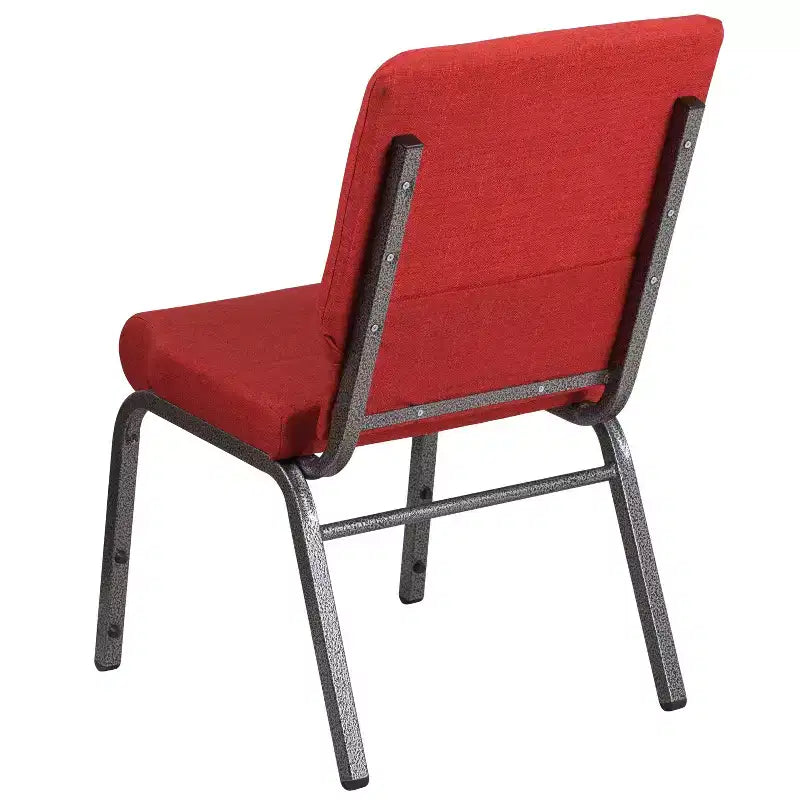 Lot de 4 chaises d'église empilables Emma et Oliver de 47 cm de large