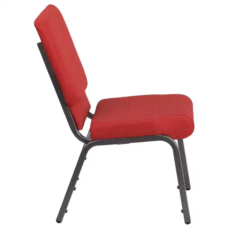 Lot de 4 chaises d'église empilables Emma et Oliver de 47 cm de large