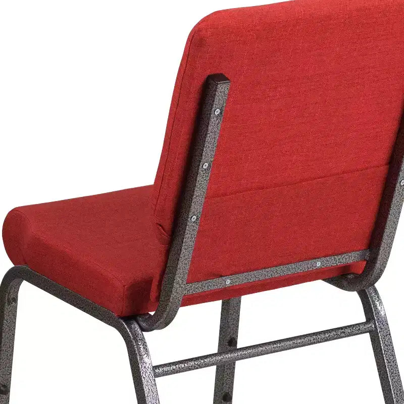 Lot de 4 chaises d'église empilables Emma et Oliver de 47 cm de large