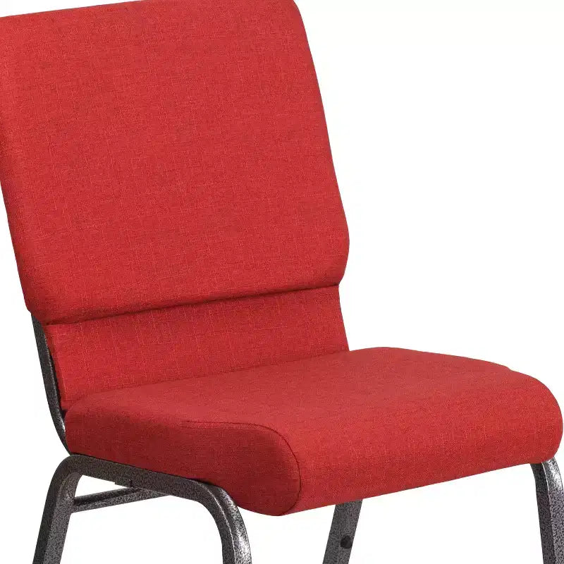 Lot de 4 chaises d'église empilables Emma et Oliver de 47 cm de large