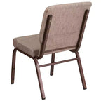 Lot de 4 chaises d'église empilables Emma et Oliver de 47 cm de large