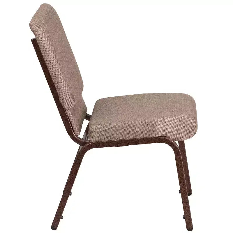 Lot de 4 chaises d'église empilables Emma et Oliver de 47 cm de large