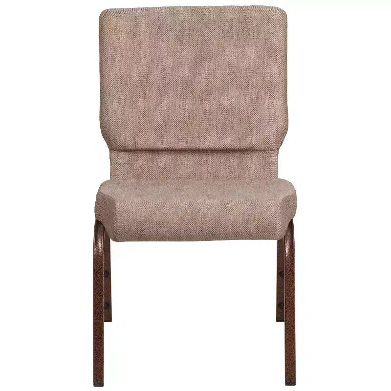 Lot de 4 chaises d'église empilables Emma et Oliver de 47 cm de large