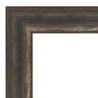 Miroir mural de salle de bain Amanti Art Alta Rustic Char non biseauté