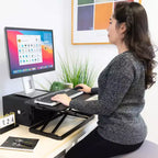 Mount-It! Support de clavier réglable en hauteur pour bureau, ergonomique, assis-debout, élévateur ergonomique pour clavier et ordinateurs portables 23,6 x 11,8 pouces