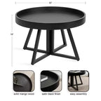 Table basse ronde en bois Kate and Laurel Avery