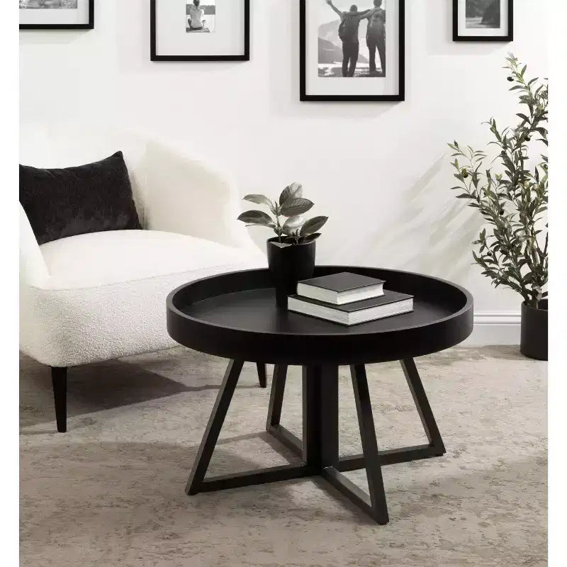 Table basse ronde en bois Kate and Laurel Avery