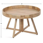 Table basse ronde en bois Kate and Laurel Avery