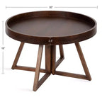 Table basse ronde en bois Kate and Laurel Avery