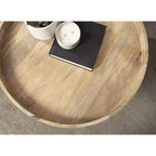Table basse ronde en bois Kate and Laurel Avery