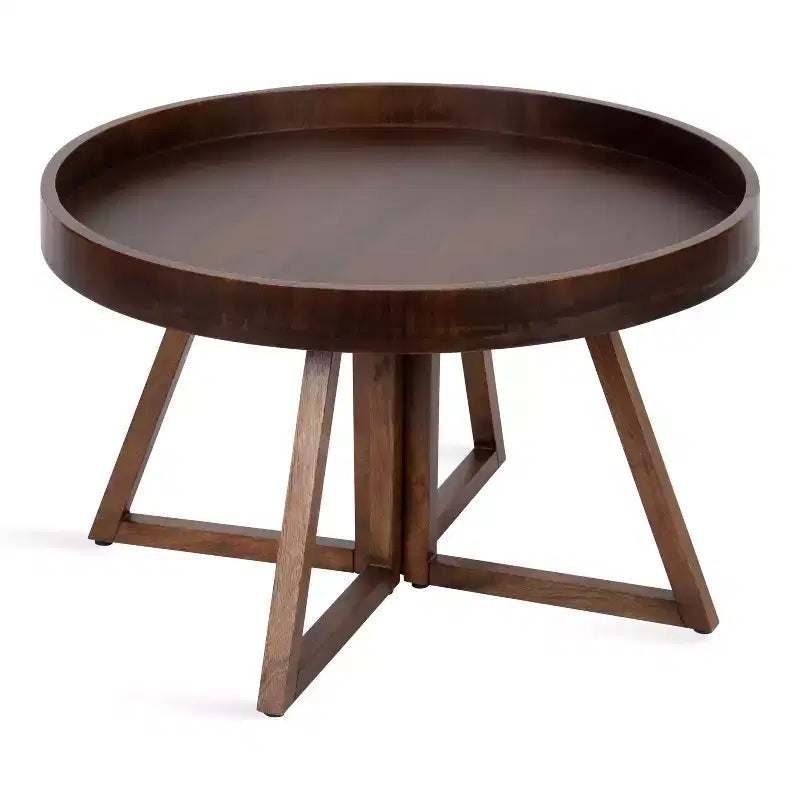 Table basse ronde en bois Kate and Laurel Avery