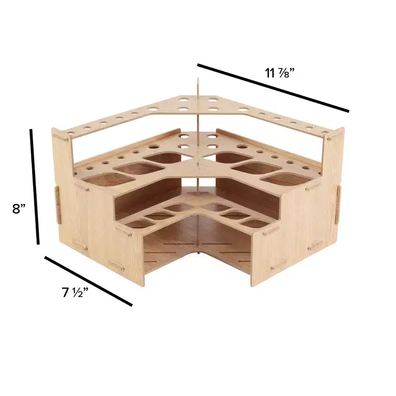Meuble de rangement pour studio d'artiste Mezzo, porte-peintures et porte-pinceaux