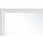 Miroir de commode carré encadré en argent champagne moderne Passion Furniture Lorana 38 po x 38 po