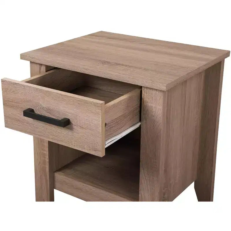 Passion Furniture Lennox table de chevet 1 tiroir (61 cm H x 53 cm L x 46 cm P)