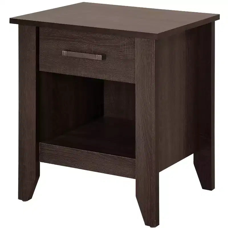 Passion Furniture Lennox table de chevet 1 tiroir (61 cm H x 53 cm L x 46 cm P)
