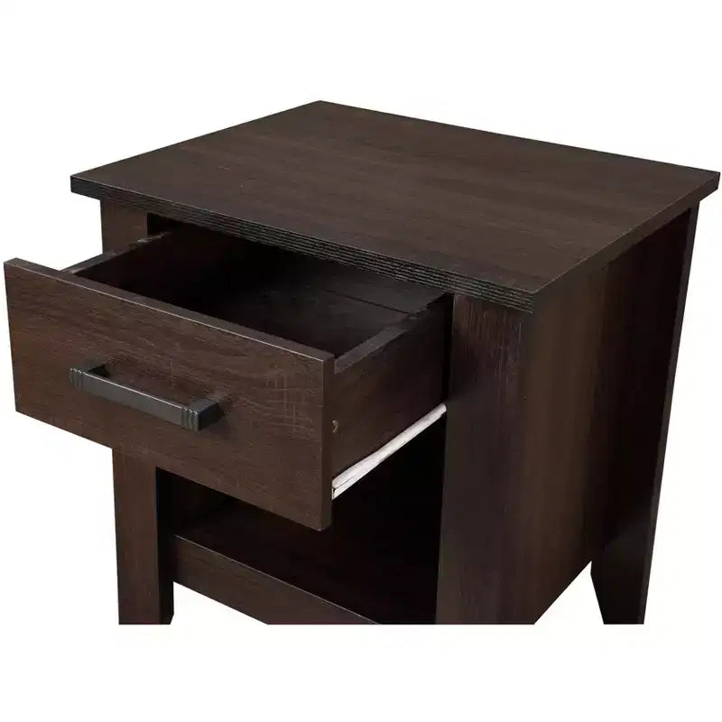 Passion Furniture Lennox table de chevet 1 tiroir (61 cm H x 53 cm L x 46 cm P)