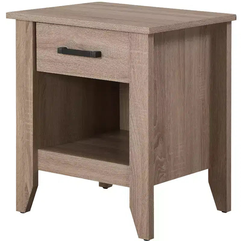 Passion Furniture Lennox table de chevet 1 tiroir (61 cm H x 53 cm L x 46 cm P)