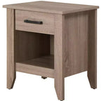 Passion Furniture Lennox table de chevet 1 tiroir (61 cm H x 53 cm L x 46 cm P)