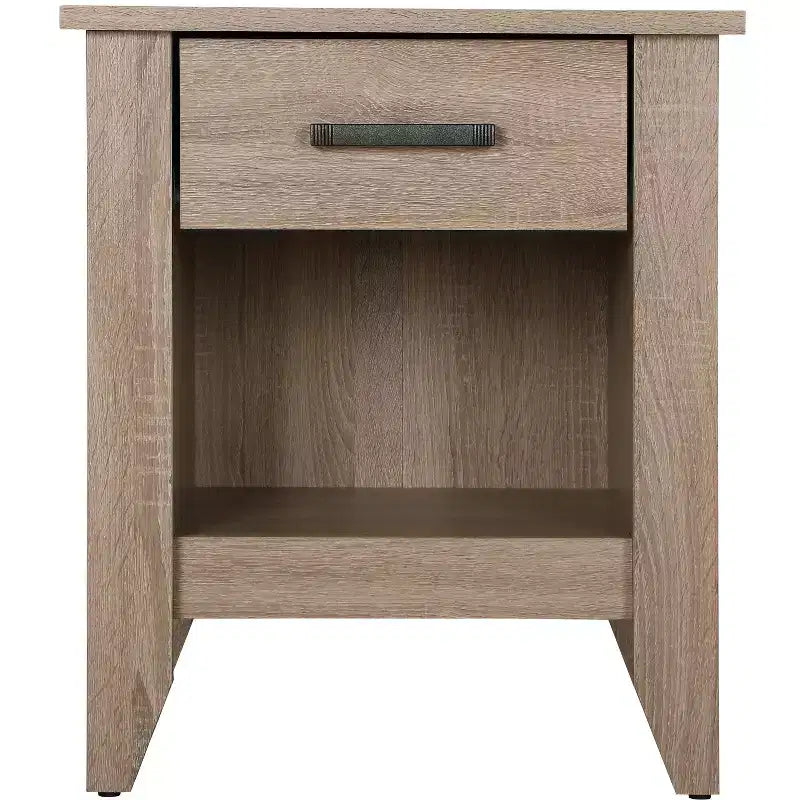 Passion Furniture Lennox table de chevet 1 tiroir (61 cm H x 53 cm L x 46 cm P)