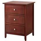 Table de chevet à 3 tiroirs Daniel Passion Furniture (63,5 cm H x 48,26 cm L x 38,1 cm P)