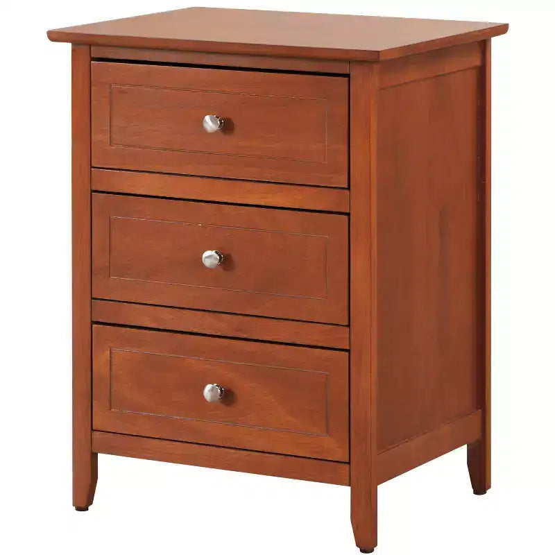 Table de chevet à 3 tiroirs Daniel Passion Furniture (63,5 cm H x 48,26 cm L x 38,1 cm P)