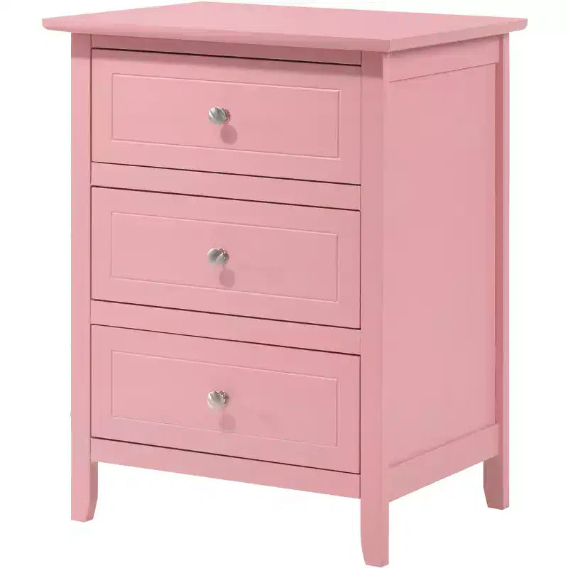 Table de chevet à 3 tiroirs Daniel Passion Furniture (63,5 cm H x 48,26 cm L x 38,1 cm P)