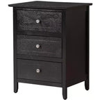Table de chevet à 3 tiroirs Daniel Passion Furniture (63,5 cm H x 48,26 cm L x 38,1 cm P)