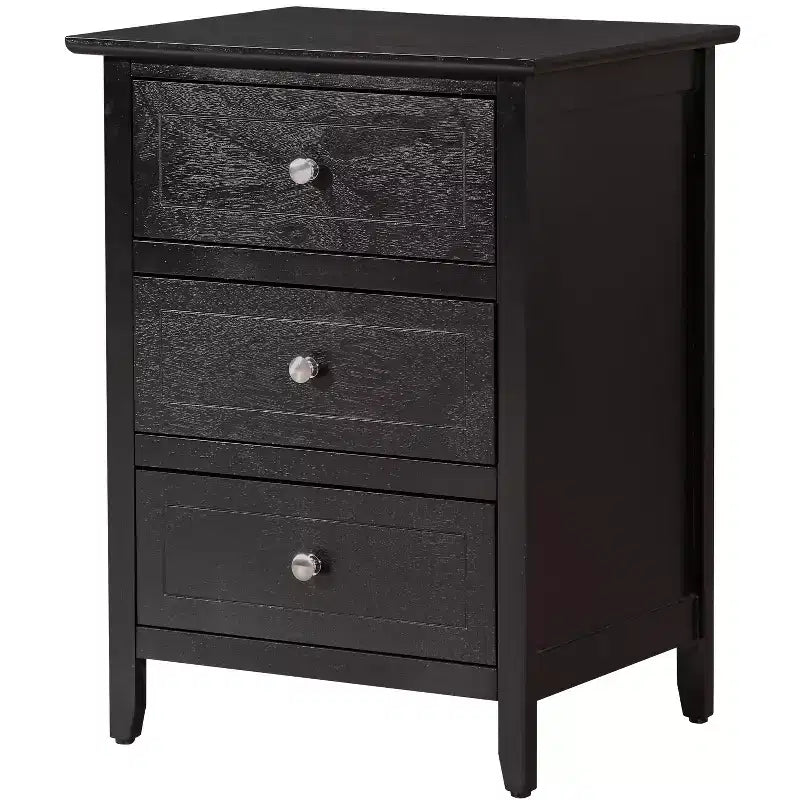 Table de chevet à 3 tiroirs Daniel Passion Furniture (63,5 cm H x 48,26 cm L x 38,1 cm P)