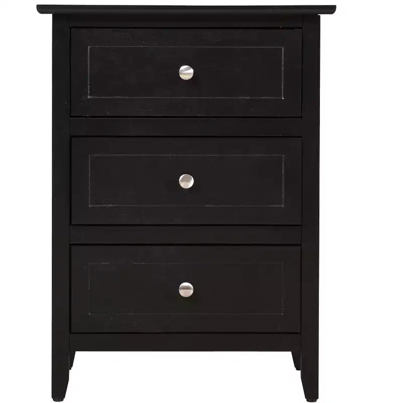 Table de chevet à 3 tiroirs Daniel Passion Furniture (63,5 cm H x 48,26 cm L x 38,1 cm P)