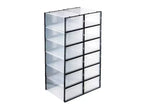 MPM Shoe box 12pcs, Stackable Clear Plastic Shoe Organizer, Shoe Rack, Sneaker Storage Box with Lid, For Men and Women S
