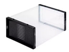 Boîte à chaussures MPM 12 pièces, organisateur de chaussures empilable en plastique transparent, étagère à chaussures, boîte de rangement pour baskets avec couvercle, pour hommes et femmes S
