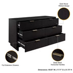 Commode double large à 6 tiroirs Granville Modern - Manhattan Comfort
