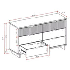 Commode double large à 6 tiroirs Granville Modern - Manhattan Comfort