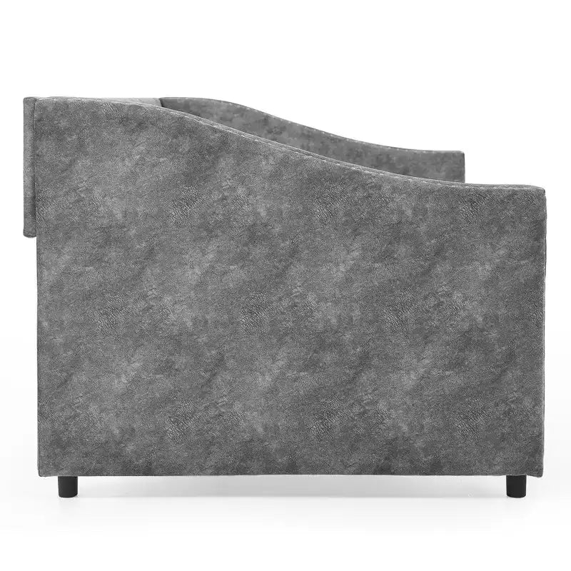 Lit de repos double/grand format, lit de repos-canapé capitonné avec tiroirs-ModernLuxe