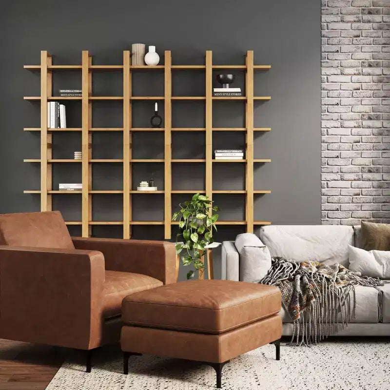 Étagère murale flottante réglable en bois massif 32 - Nathan James