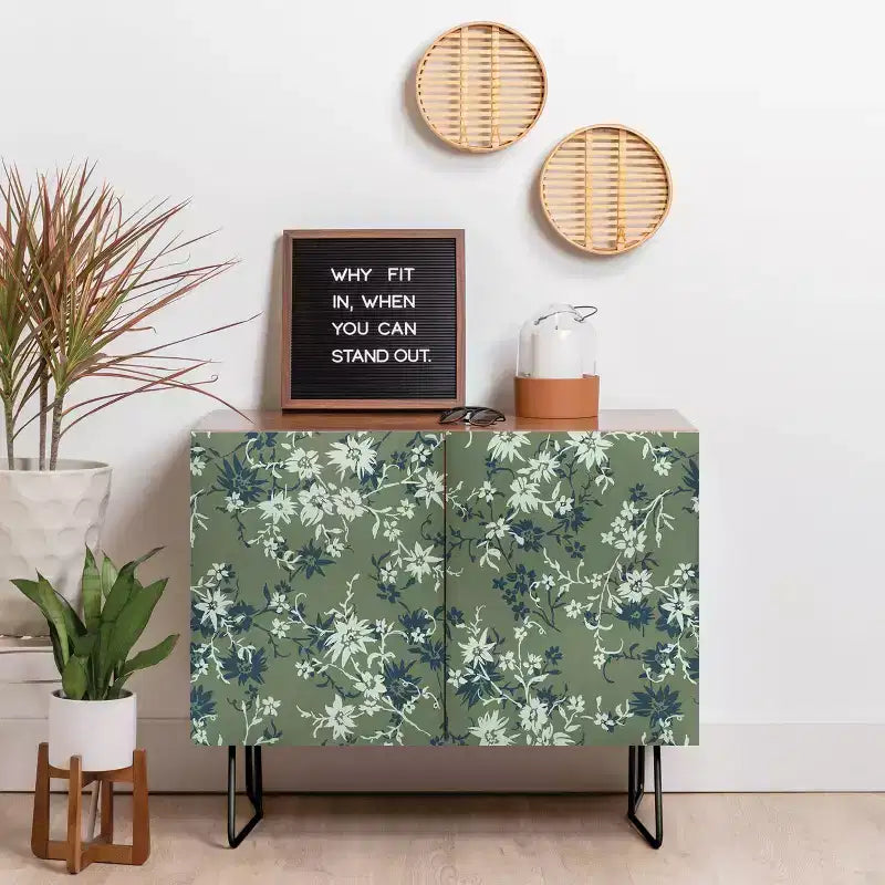 Crédence Wagner Campelo Florada Walnut - Deny Designs